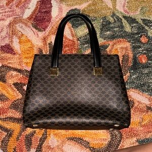 Authentic Celine Macadam Pattern 2way Shoulder Bag